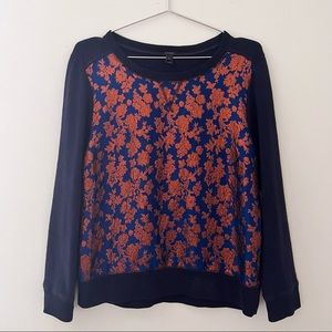 J Crew Brocade Sweatshirt